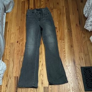 FITJEANS Women's High-Rise Flare Jeans in Washed Gray